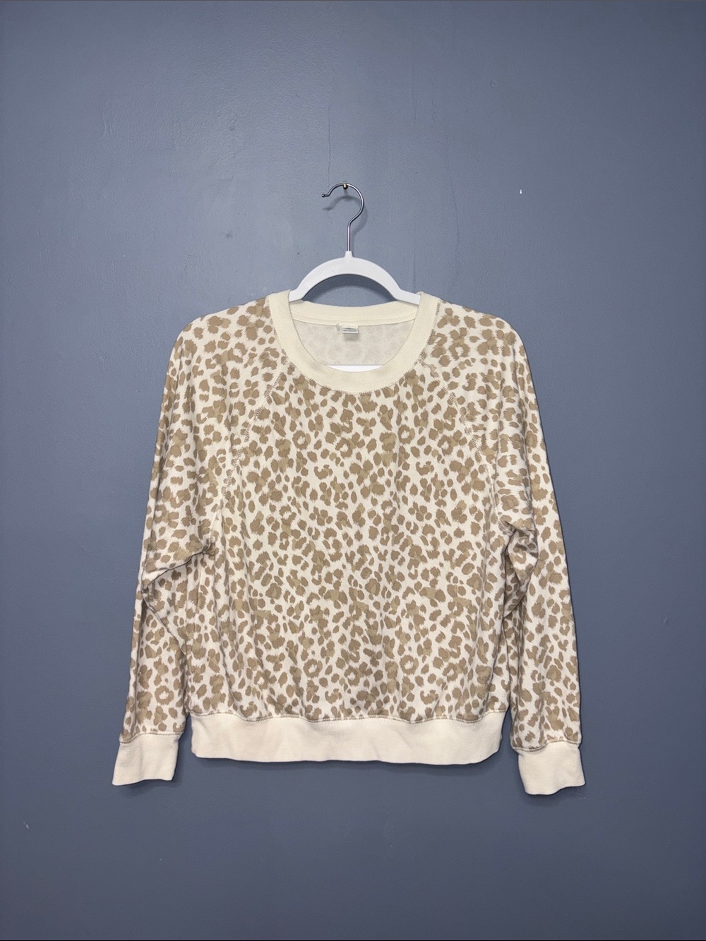Old Navy • Beige Animal Print Sweater